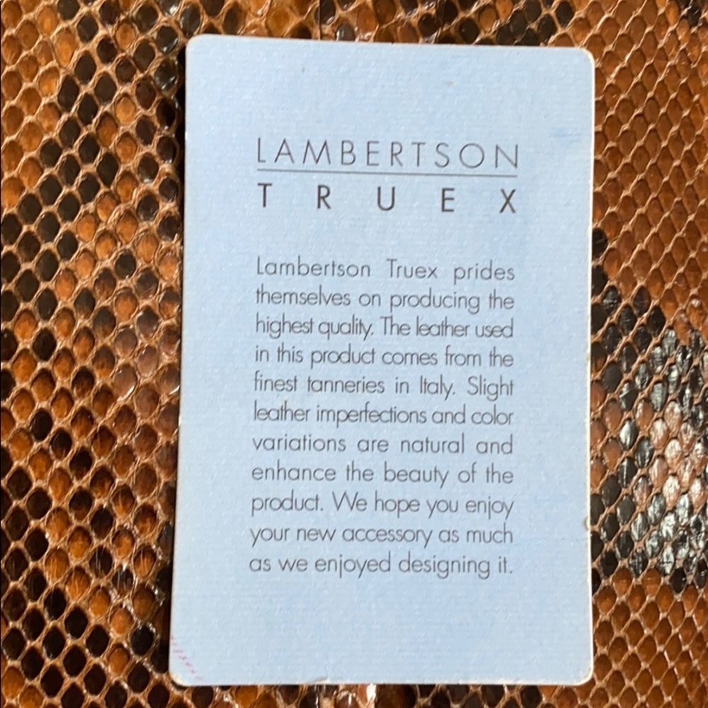 Vintage Python Lambertson Truex Boxcar Purse - image 4